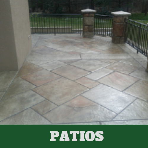 Picture of a stamped patio.